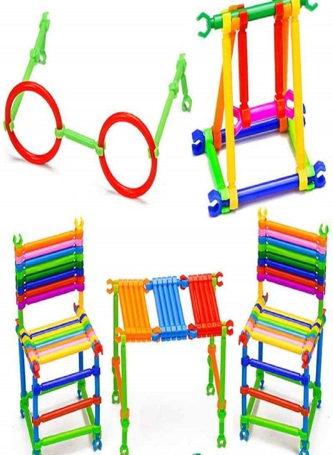 Mopslik - Stick Building Blocks Assembly Colorful Straw Toy for Kids - Image 2